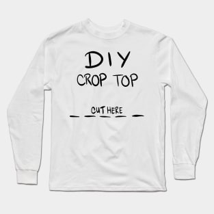 DIY CROP TOP Long Sleeve T-Shirt